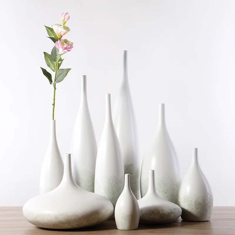 

Living Room Model Room Nordic High-end Style Soft Home Creative Flower Ceramic Vase Decoration Inserted Dry Flowers