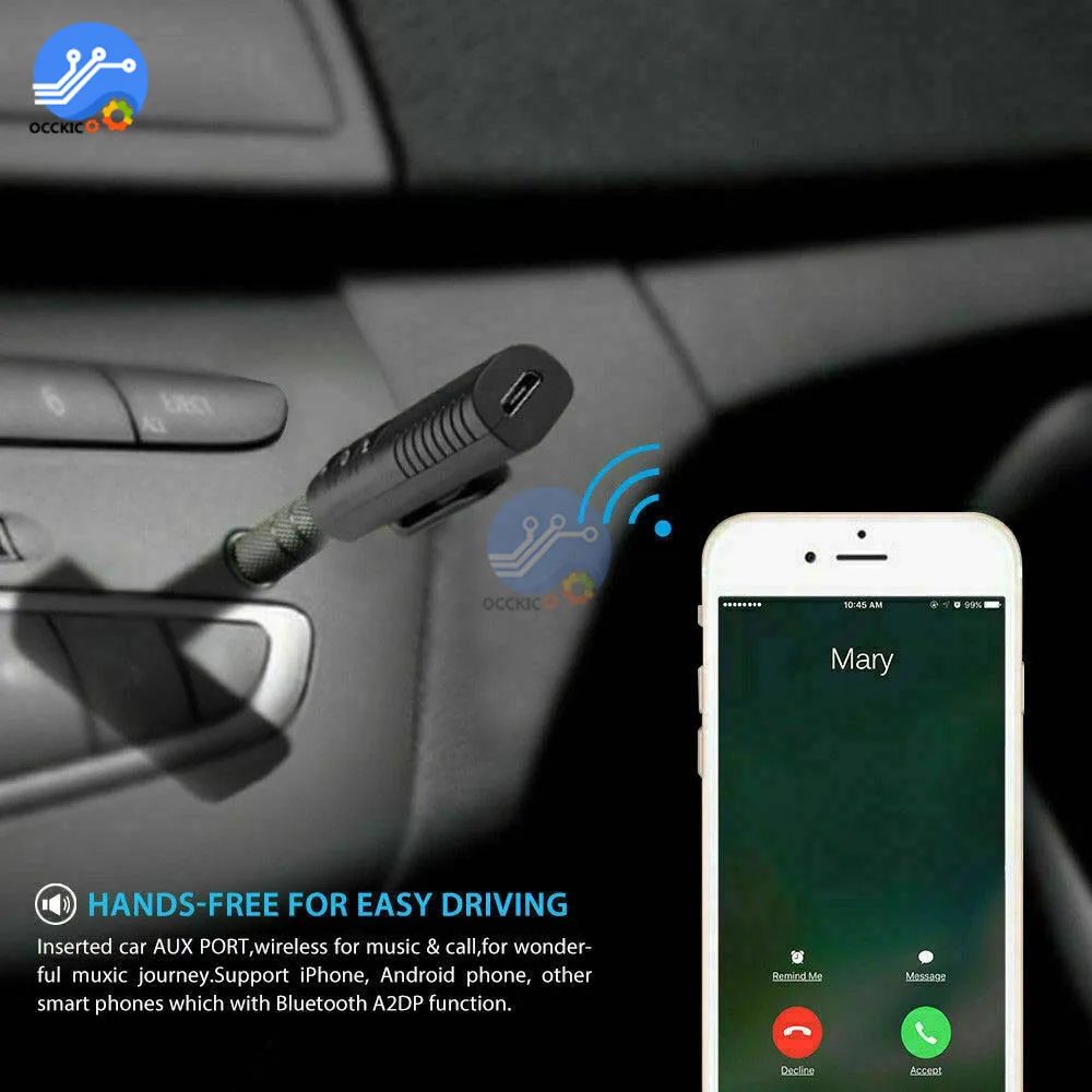 3.5mm Wireless Bluetooth Audio Receiver Handsfree Car Kit 3.5mm Jack Aux Music MP3 Audio Adapter for Speaker Headphone bluetooth adapter,bluetooth audio receiver,bluetooth transceiver adapter,audio adapter,bluetooth aux adaptor