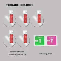5 - Pack Premium 9H Tempered Glass Screen Protector - POLAR Vantage M (5 Pieces)