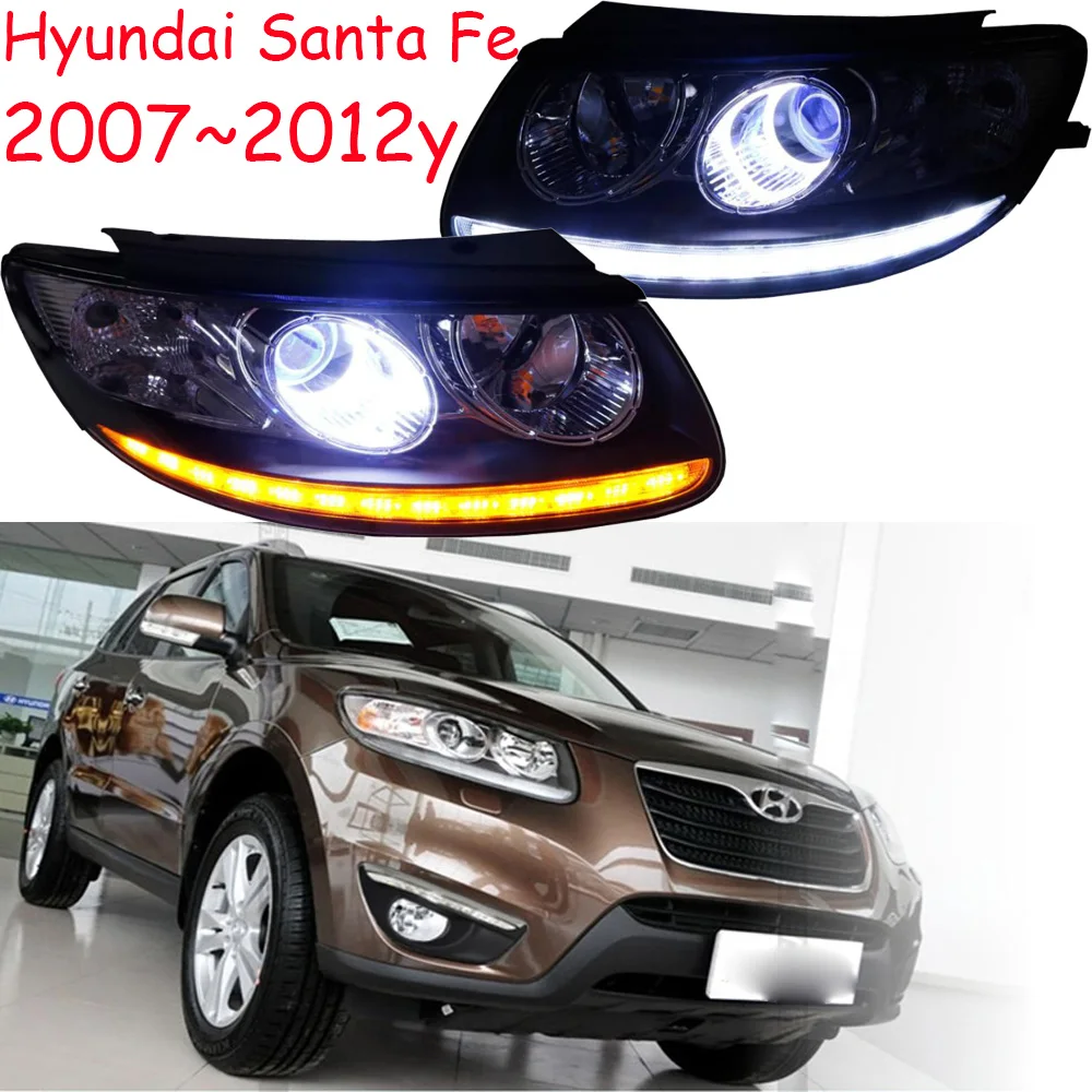 2007 ~ 2012 автомобиля bupmer головной светильник для Hyundai Santa Fe tucson автомобильные