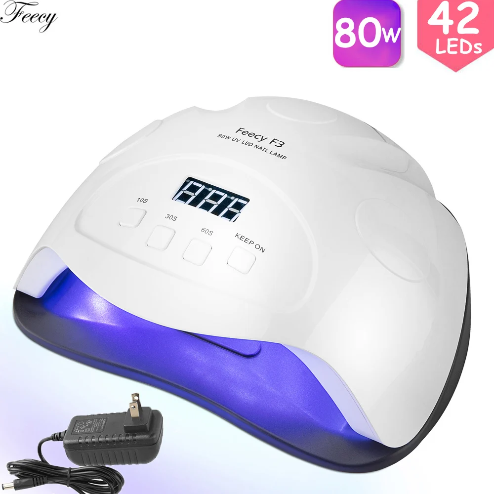 F3 US plug 80W Лампа для ногтей SUN 5X Plus UVLED лампа для ногтей 42 светодиода Сушилка для ногтей для всех гелей ледяная Лампа гель-сушка лампа для гель-лака 80 Вт/48 Вт F3 - Цвет: F3 US plug 80W