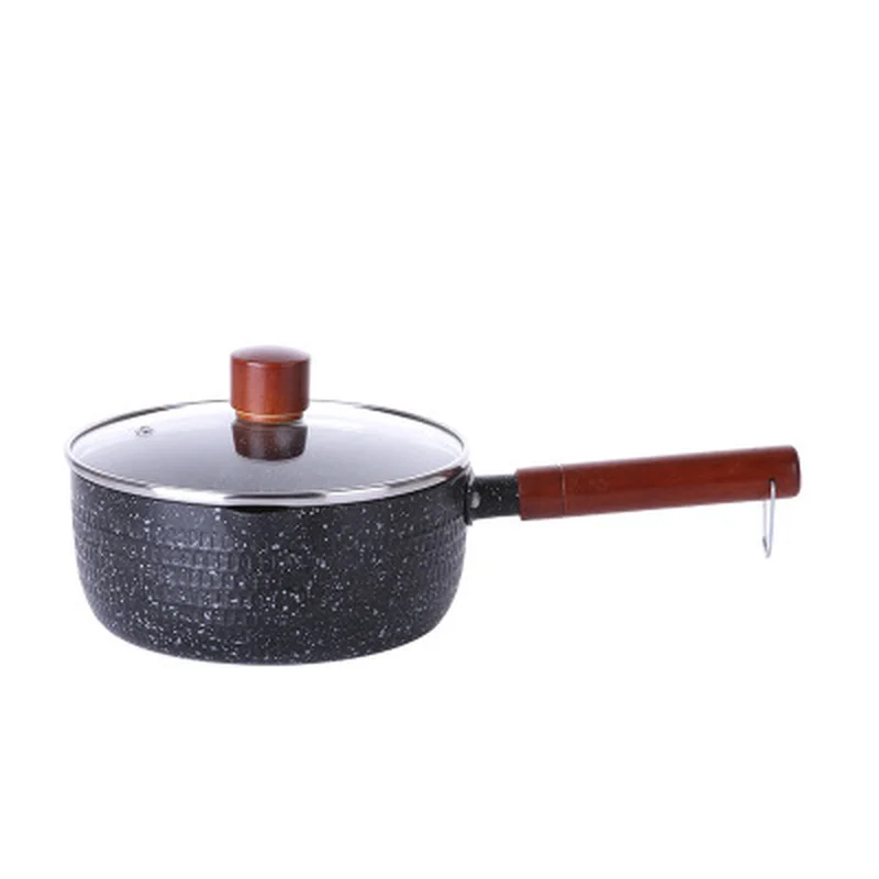 Non-stick Pan Milk Pan Hammer Pattern Thickening Snow Pan Pot Noodle Pot Baby Food Supplement Pot Induction Cooker Universal