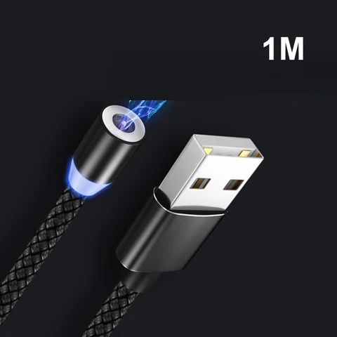 Rotation Type C Micro USB Magnetic Charger cable Plug Connector For Mobile Phone Replacement Parts Charging Cable Adapter