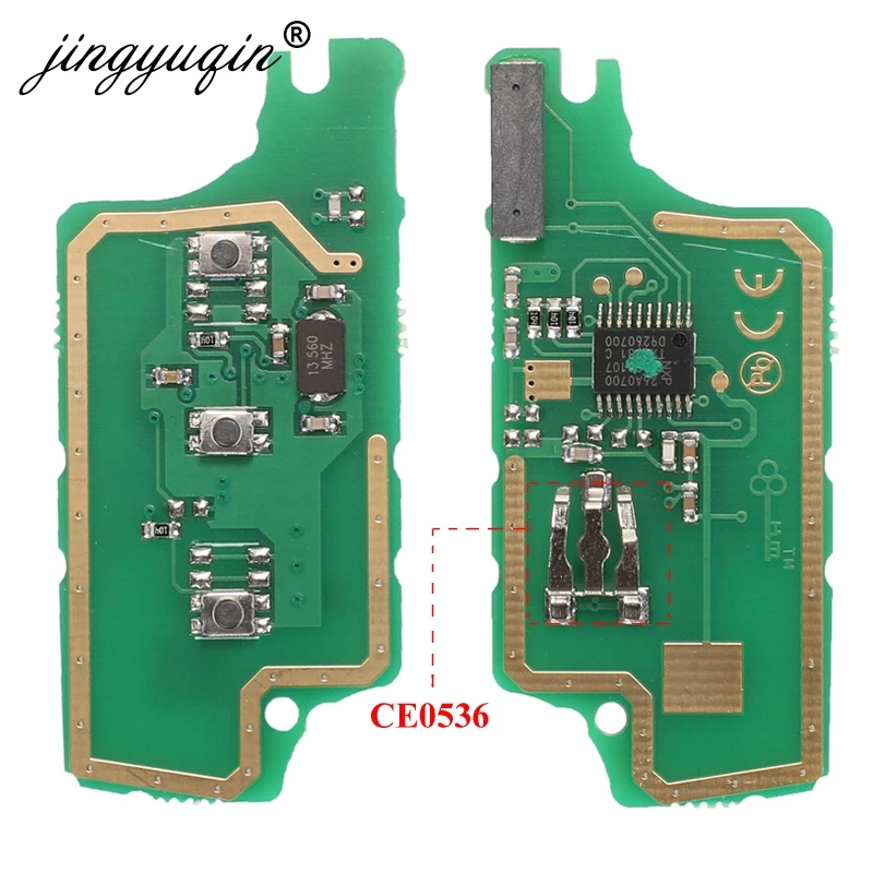 Jingyuqin для peugeot 407 307 308 607 Citroen C2 C3 C4 C5 ASK/FSK дистанционный ключ электронная плата 3