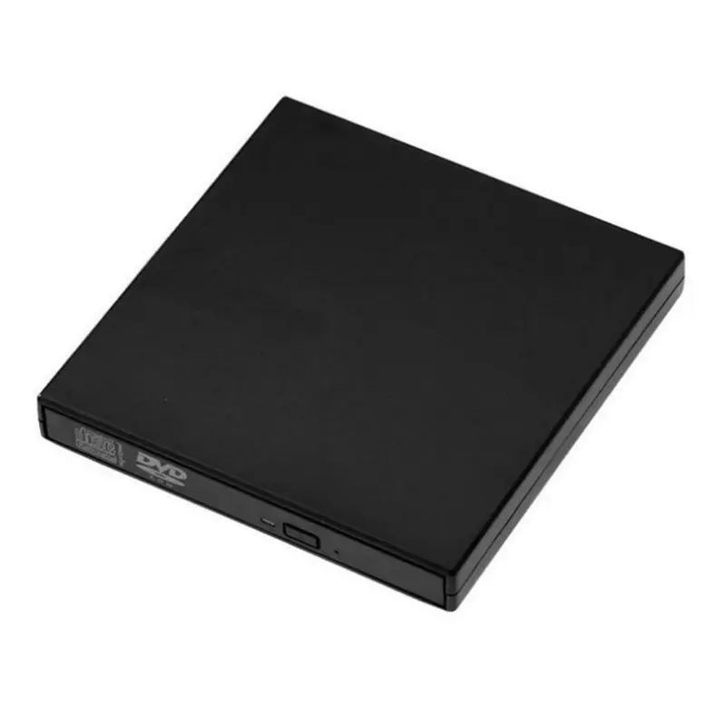 Черный USB внешний DVD привод Карманный ультра тонкий Слот-в плеер привод писатель для ПК A5YA - Цвет: Черный