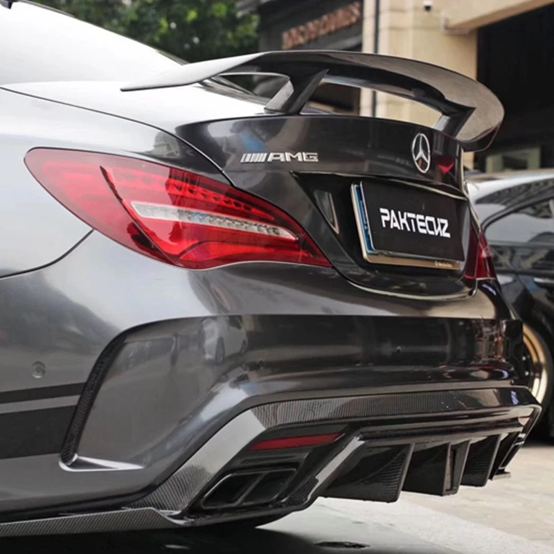 

Спойлер GT для Mercedes CLA Wing CLA45 W117 C117, матовый спойлер из углеродного волокна для задней крышки багажника CLA180 CLA200 CLA250 CLA260 2013 ON