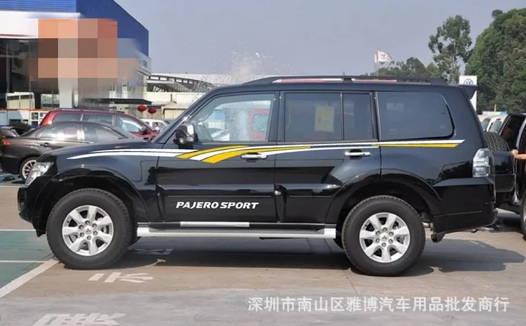 D-344 Mitsubishi Pajero Автомобильная Модифицированная линия талии латте художественная внедорожная автомобильная пленка для всего автомобиля Наклейка внедорожник латте художественная наклейка s
