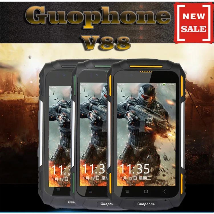 

G uophone V88 Military Outdoor Triple Protection Android 5.1 Smartphone Touch Quad-core 1 + 8G Bluetooth WiFi