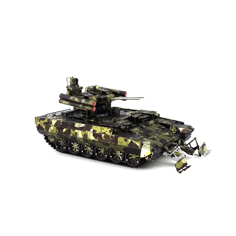 Piececool металл без клея DIY собранная модель 3D головоломка BMPT Терминатор Танк цветная версия