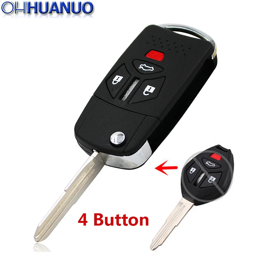 4 Button New Modified Folding Remote Key Shell For Mitsubish Uncut Blank Keys | Автомобили и мотоциклы