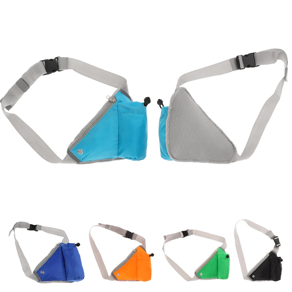 Multi-use Sports Running Triangle Waist Bag Bum Fanny Pack Hiking Cycling Jogging Belt Water Bottle Pocket Shoulder Chest Bag