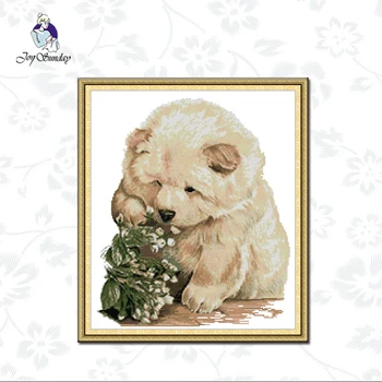 

Joy Sunday,Bear Cross Stitch Cartoon Patterns 14CT 11CT DIY Handwork Embroidery kits Needlework sets Wholesale Home Decoration