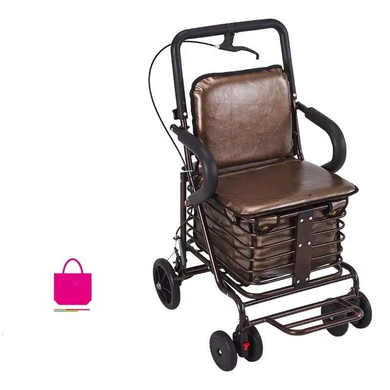 Складные Карро Compra торговый кухонный стол Carrello Cucina Mesa Cocina De Courses Avec roulets колесница Roulant тележка - Цвет: Version H