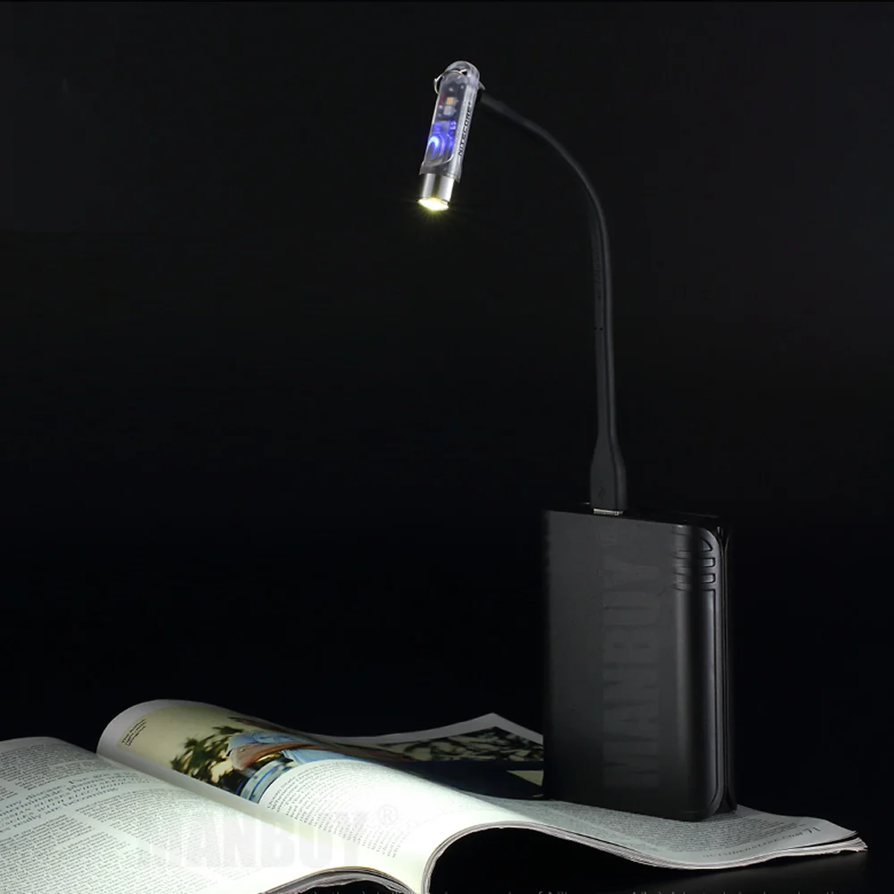 Гибкий зарядный кабель NITECORE UStand с USB на Micro для TUP TIP THUMB TINI LA30 LR10 LR50 HC65 F4 без