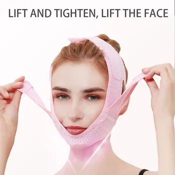 

Elastic Face Slimming Bandage V Line Face Shaper Women Chin Cheek Lift Up Belt Facial Anti Wrinkle Strap Face Care Tools