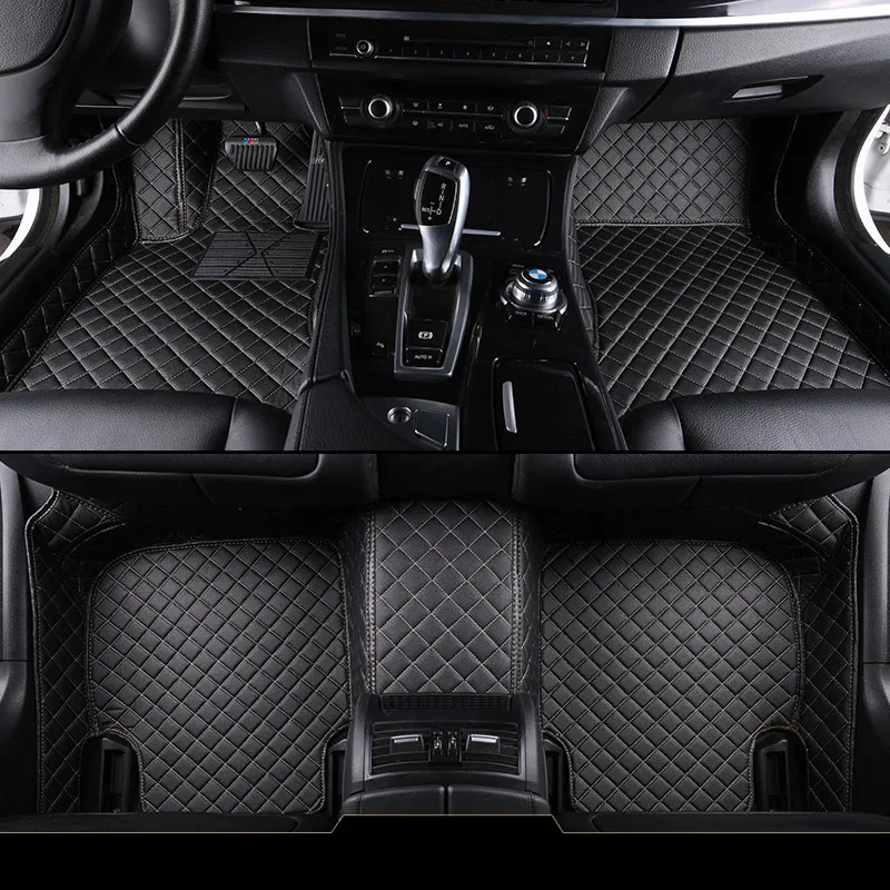 Custom car boden Fuß matte Für AUDI S1 A4 A4L A6 Q3 Q5 A3 A6L Q5L Q2L RS5 RS7 RS6 RS4 R8 wasserdichte auto zubehör styling-in Fußmatten aus Kraftfahrzeuge und Motorräder bei