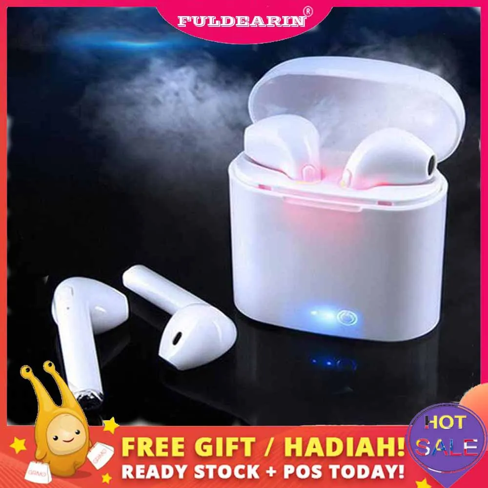 

Hot Sell Wireless Bluetooth Earbuds i7TWS Earphones Twins Earpieces Stereo Headset Sport for Android xiaomi Huawei
