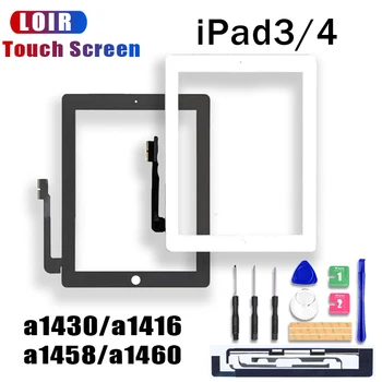 

1PCS Original Touch Screen For iPad3 iPad4 A1416 A1430 A1403 A1458 A1459 A1460 LCD Outer Digitizer Sensor Front Glass