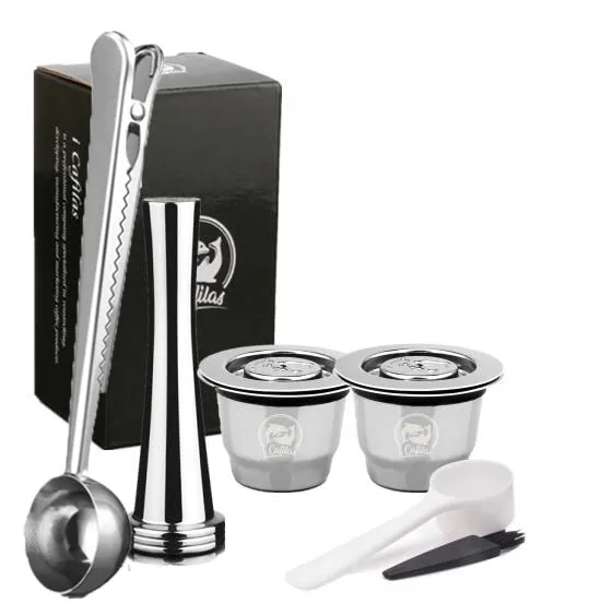 2capusles 1tam 1sp ICafilas Vip Link новая версия Nespresso многоразовая капсула Nespresso многоразовая Nespresso - Цвет: 2capusles 1tam 1sp