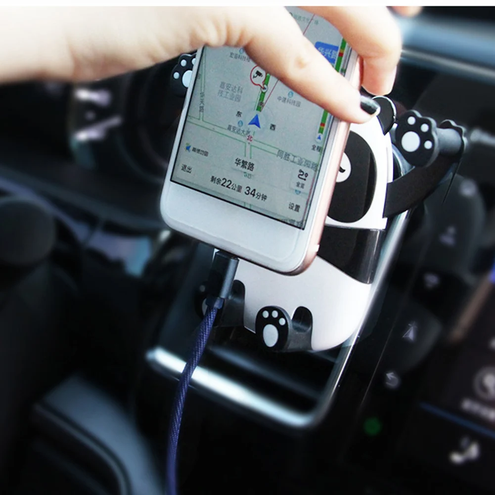 Универсальный автомобильный держатель для мобильного телефона gps с милой пандой