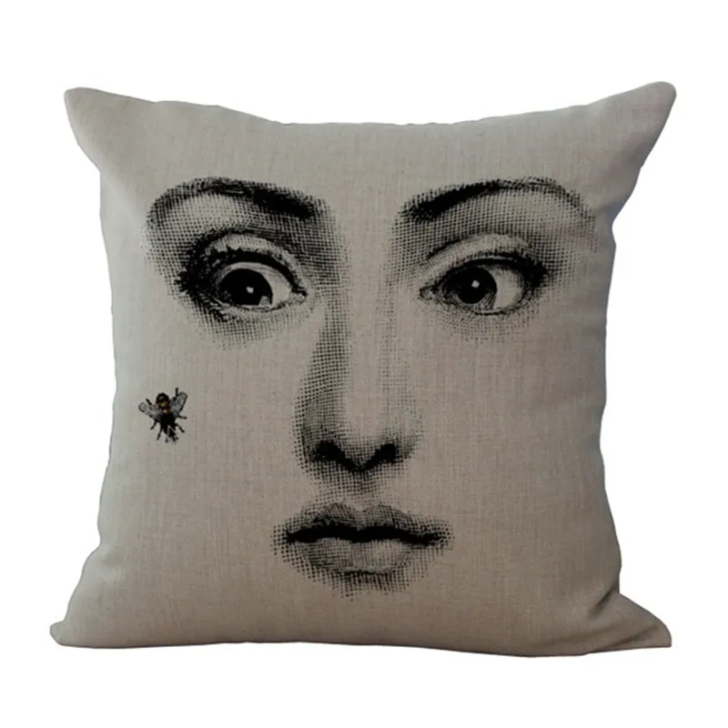 Декоративный чехол для подушки с милым рисунком fornasetti наволочка дивана домашний