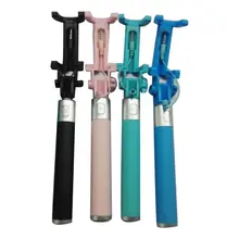 Раздвижная селфи-Палка с управлением Bluetooth Встроенный и регулируемый зажим