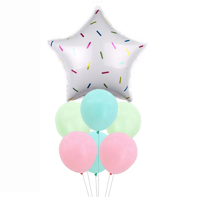 Розовый голубой воздушный шар букет Макарон полосатый конфеты воздушный шар надувные воздушные шары с гелием детский душ День Рождения украшения для вечеринок