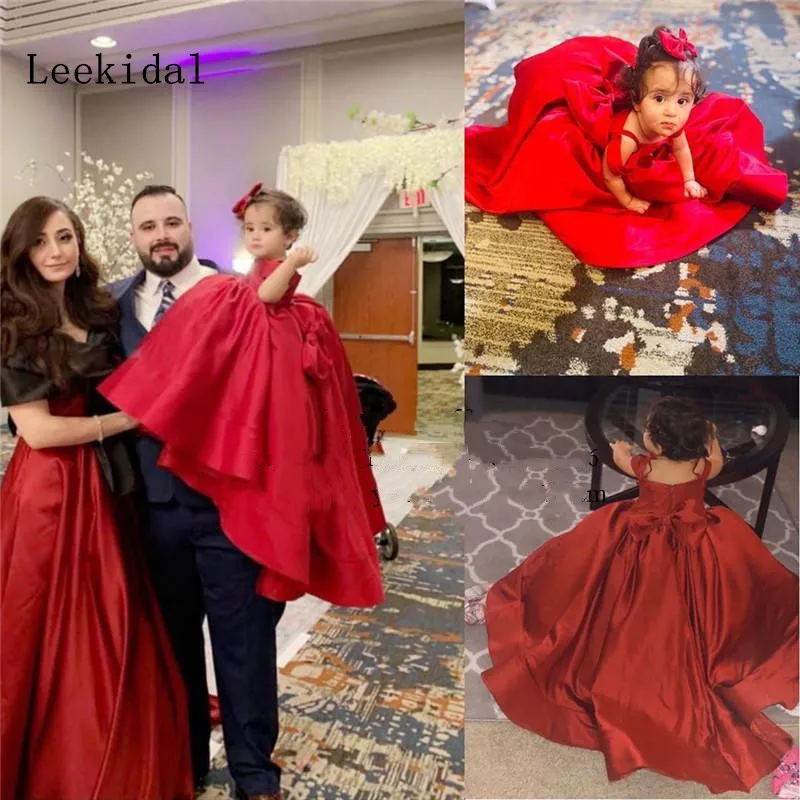 new-red-ball-gown-cheap-flower-girls-dress (2)