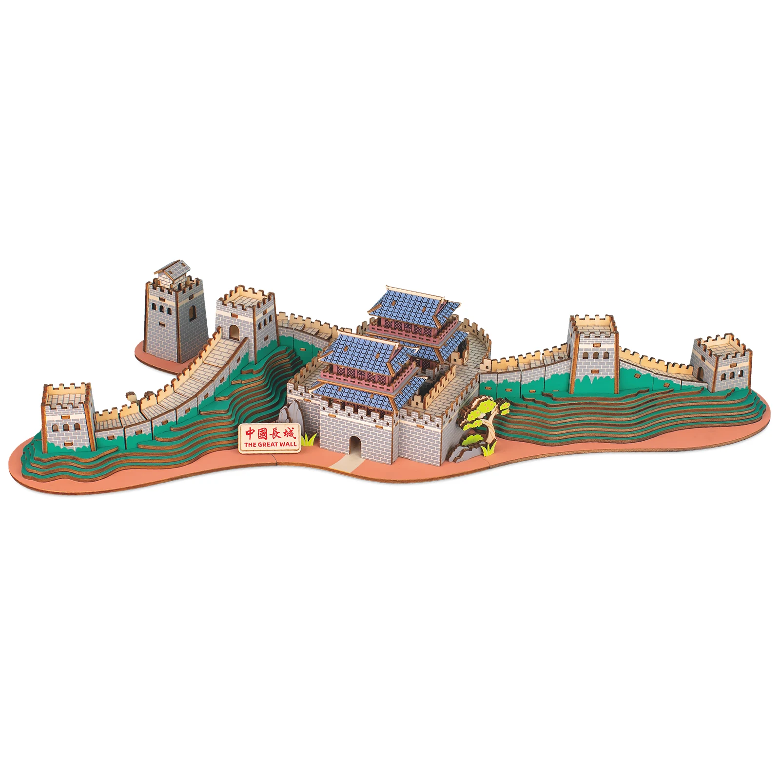 

303Pcs DIY Hand-made The Great Wall Model 3D Wooden Puzzle Toys High-Precision Laser Cutting Jigsaw Kit Best Gift Decor