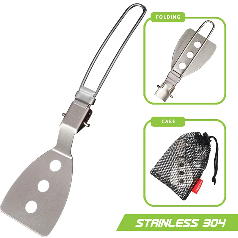 Stainless Steel Folding Spatula Outdoor Camping Gear Cooking Accessories | Спорт и развлечения
