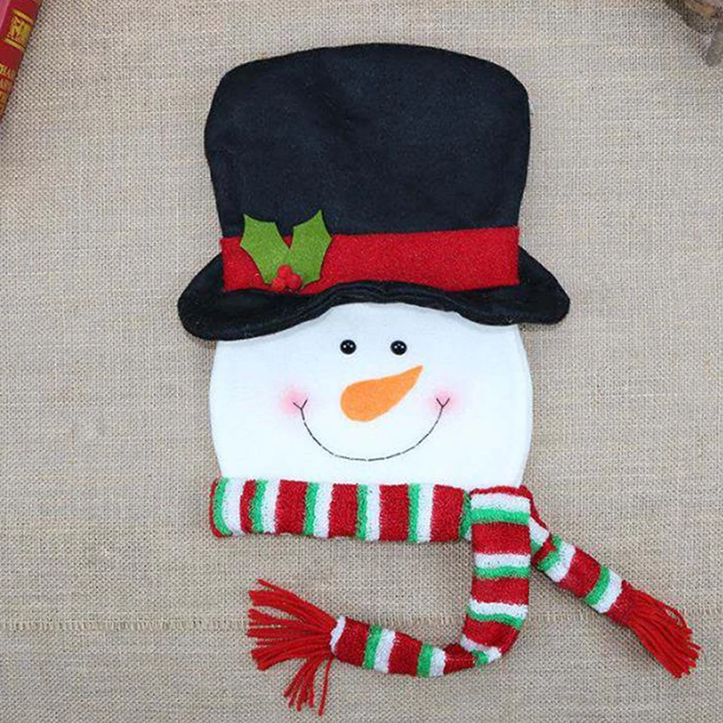 

Christmas Tree Decor Doll Topper Snowman Santa Reindeer Felt Christmas Tree Hat Xmas Decorations