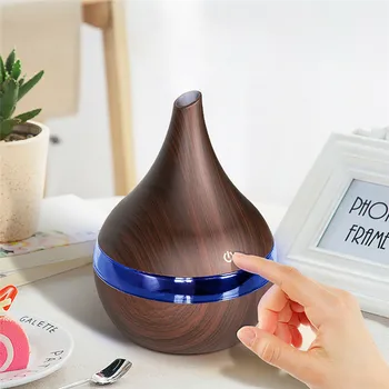 

ELOOLE USB Ultrasonic Electric Humidifier Essential Aroma Oil Diffuser Wood Grain Air Humidifier Cool Mist Maker For Bedroom