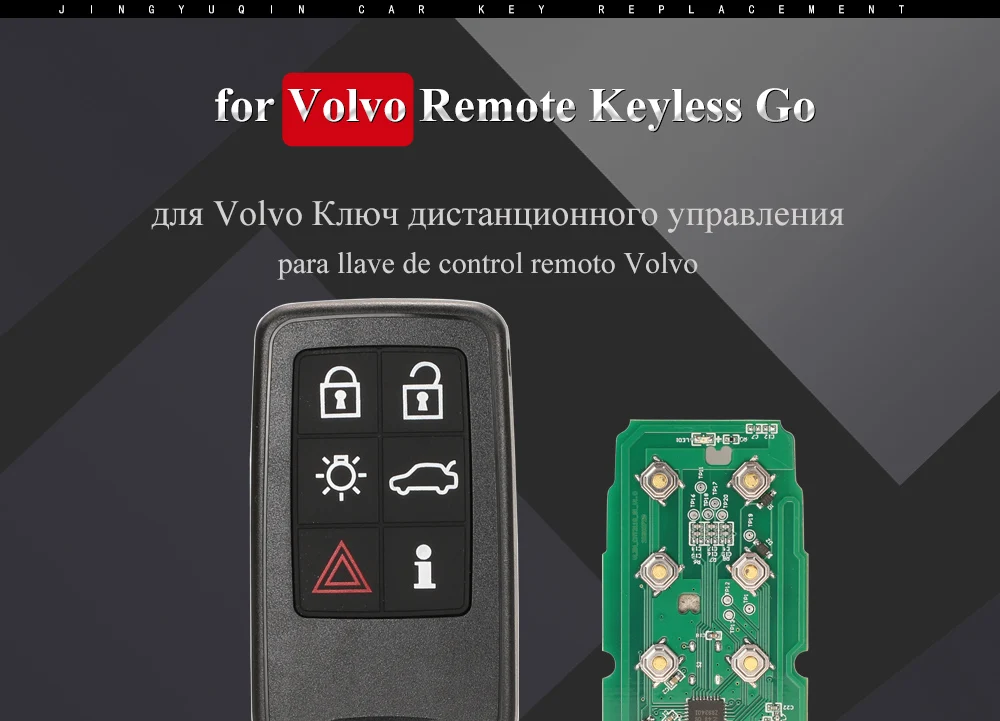 Keyforkess 433/868/902MHz Key chiave a distanza per Auto per VOLVO XC60 XC90 S90 S60 2009-2014 PCF7953 Auto Keyless Go Smart 5WK49224 10 Keyforkess 433/868/902MHz Key chiave a distanza per Auto per VOLVO XC60 XC90 S90 S60 2009-2014 PCF7953 Auto Keyless Go Smart 5WK49224 - H71f03f8acd344c418e6649840e563d24S