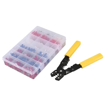 

Mini Pliers Electrical Wire Crimping Tools Tubular Terminals Box Kit 1000Pcs Wire Stripper Crimper Terminal 0.5-0.6Mm