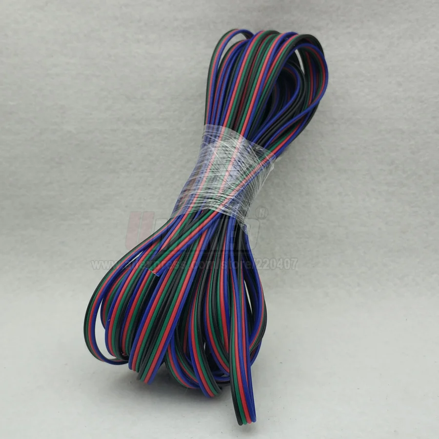 10 м 4 контакта луженой медной проволоки, rgb кабель-удлинитель провода, 22AWG светодиодный полосы электронных жильный кабель, DIY подключения