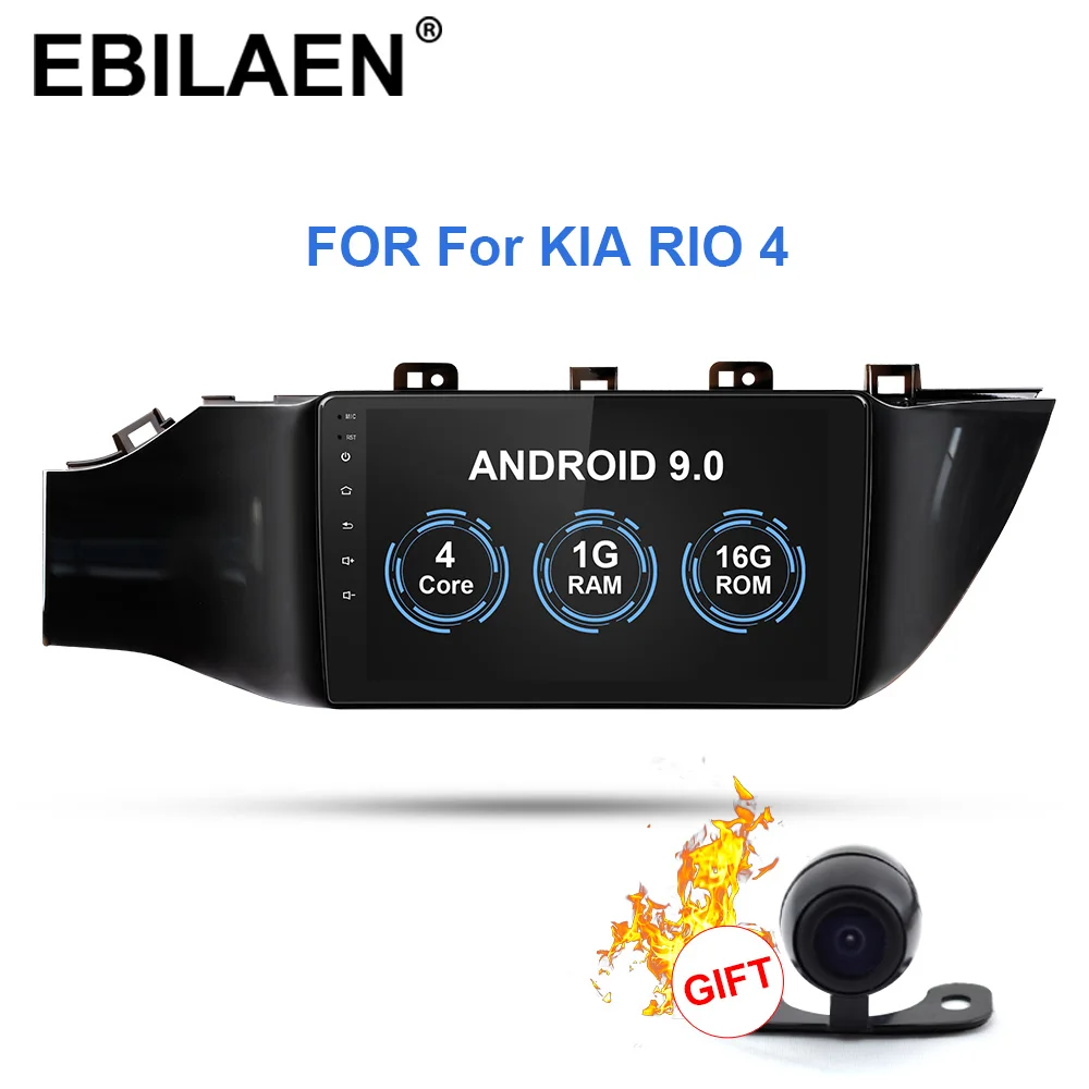 2G 16G with camera Автомобильный мультимедийный плеер для KIA RIO 3 4 2Din Android 9,0, автомагнитола, стерео 2010-, навигация, Авторадио, gps, магнитофон, K2, Wifi - Цвет: 2G 16G with camera