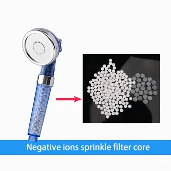 

3 Bags Yoa Filtration Shower Head Negative Ion Mineral Balls shower filter for Dry Skin Hair 19QB