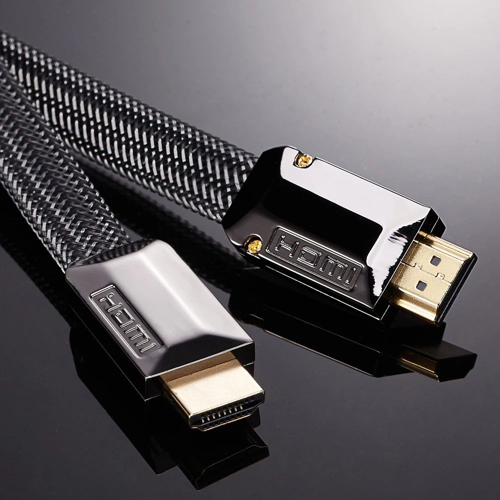 FDBRO HDMI кабель высокой четкости HDMI2.0 4k 3D 60FPS адаптер Золотой разъем для HDTV LCD