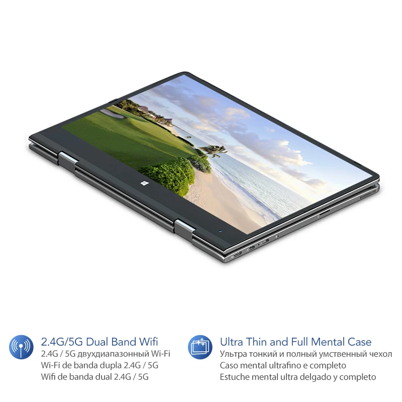 BMAX Y11 Laptop 11.6 Inch Intel Gemini Lake N4100 1920*1080 Intel HD Graphics 600 8GB RAM 256GB ROM SSD DDR4 Ultra-Thin Notebook