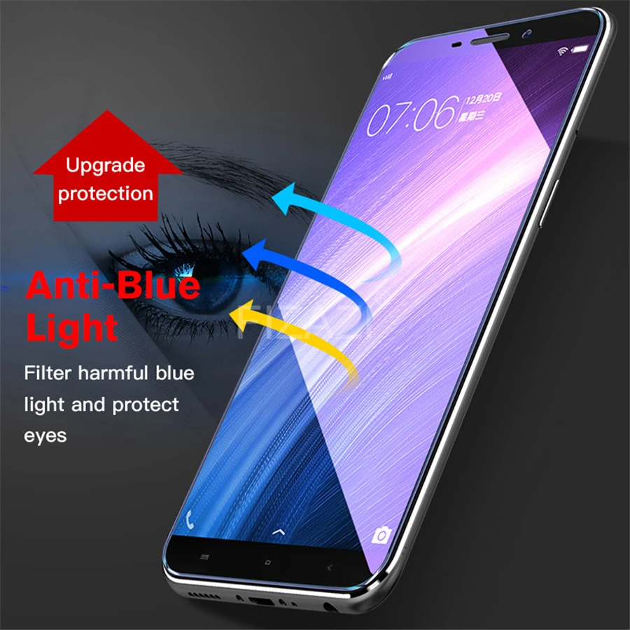 Защитная пленка для экрана 9 H, светильник с защитой от синего излучения для Xiaomi mi, Red mi Note 5, 6, 7, 8 Pro, закаленное стекло для mi S2, 6A, защитное стекло