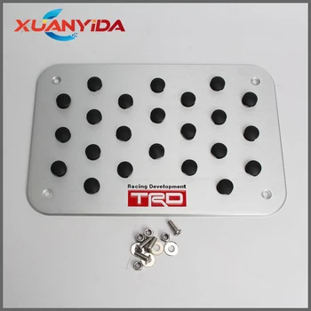 

Xuanyida Car Aluminum alloy Non-slip Environmental Rubber Carpet pedal Floor Mat car accessories styling