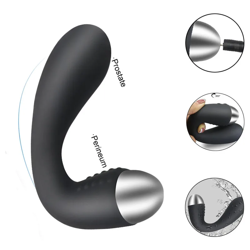 black bendable anal butt plug for men and women