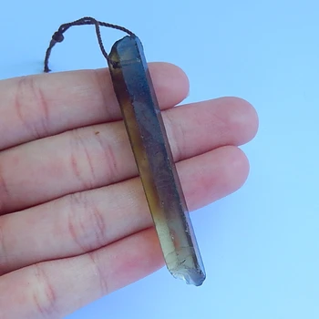 

New!! Natural Crystal Gemstone pendant,pendant Jewelry for making 63x9mm，8.7g