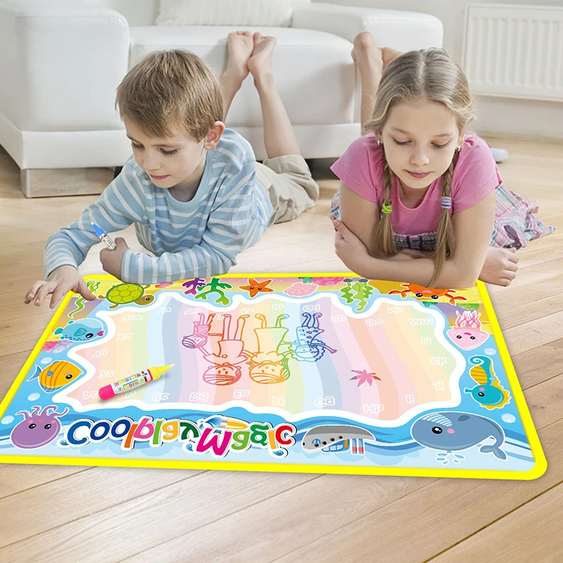 Doodle-Mat Painting-Board Drawing-Toys Water Magic Coloring Marine-Life-Kid Kids 7-Styles
