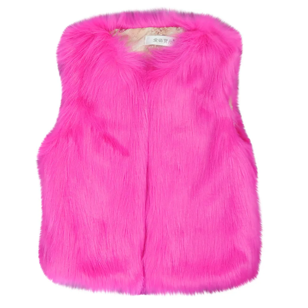 E Детский жилет для девочек; kamizelka dziecko gilet fille bezrekawnik dziecko gilet; Однотонный жилет для детей Z4 - Цвет: E