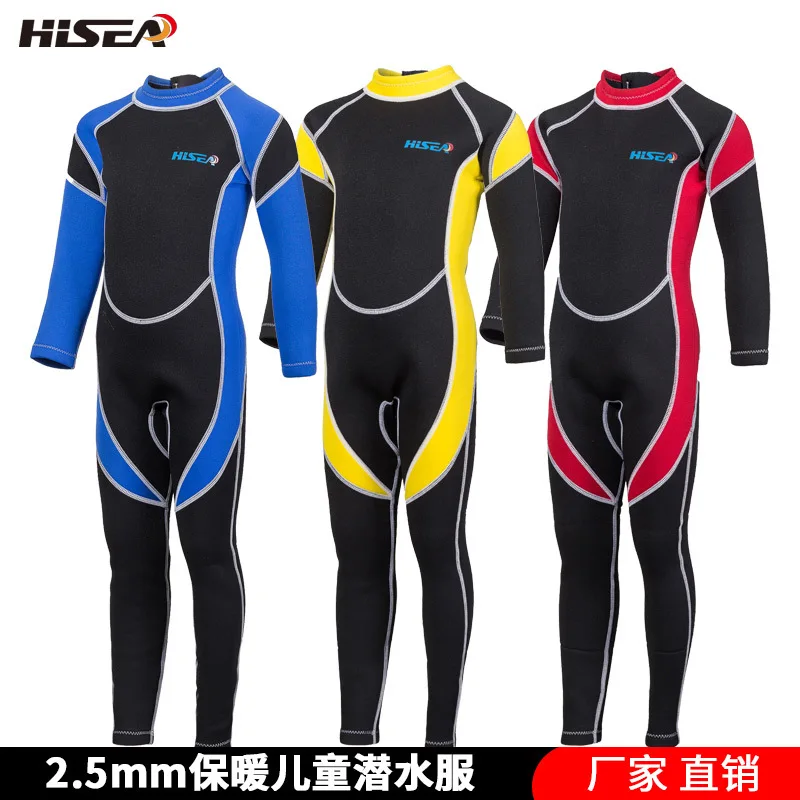 

Children's Diving Suit BOY'S Girls Winter Warm Cold Snorkeling Clothing One-piece Sun Protection Clothing Big Boy Baby Swimming