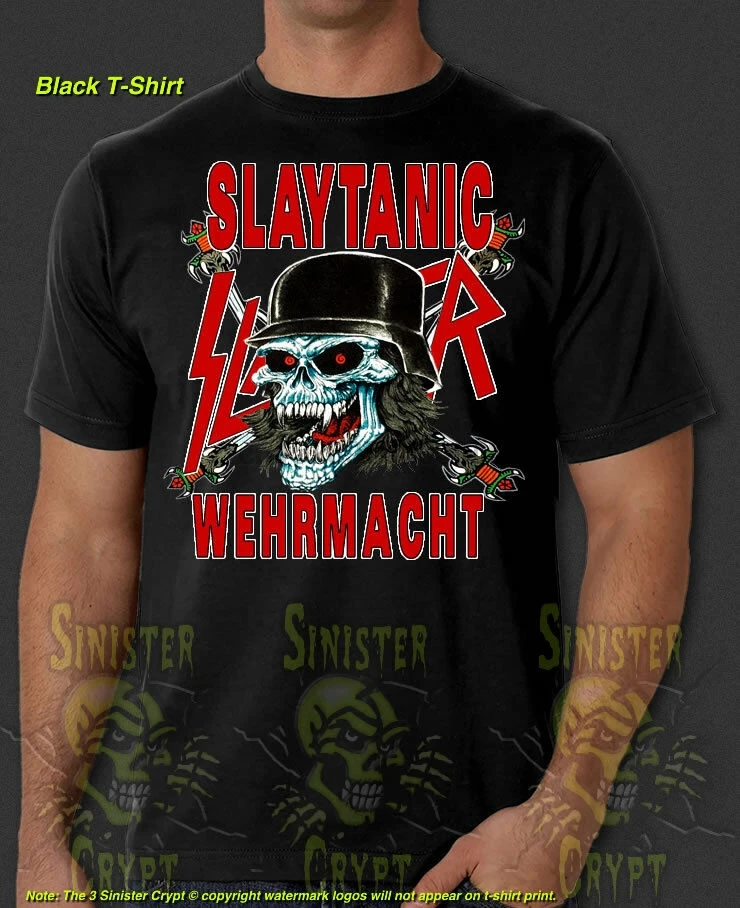 Slayer Slaytanic wehrвермахт металлический ремешок ретро новая футболка S-6XL | Мужская