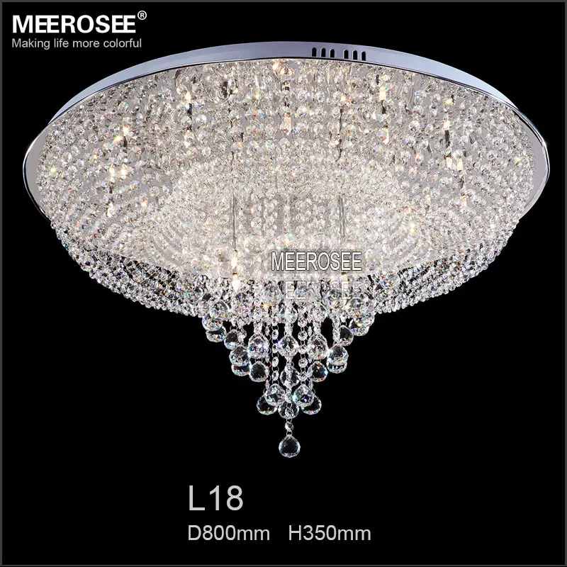 Современный круглый хрустальный потолочный светильник s Lustre de cristal лампа
