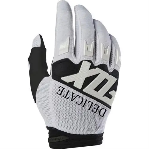Dirtpaw гоночные красные перчатки MX Enduro Delicate Fox мотоциклетные спортивные перчатки - Цвет: White Black