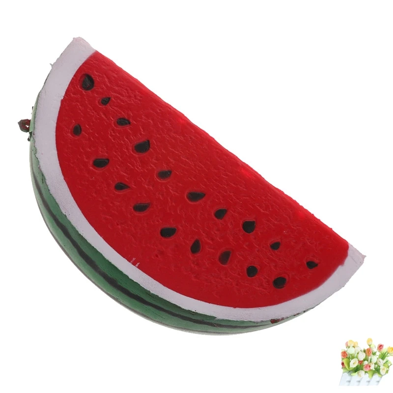 Ремешки для телефона Jumbo Squishy супер медленно поднимающийся фрукт для сжимания растягивающийся хлеб торт Малыш игрушка арбуз каваи антистресс подарки 18 см